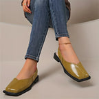 Flaches Slingback mit quadratischer Spitze - Carmen