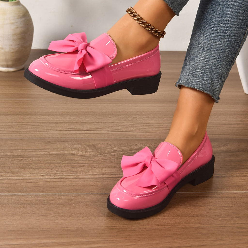 Lässige Damen Slipper mit Schleife vorne - Camila
