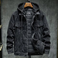 Herren Jeansjacke mit moderner Kapuze - Elrick