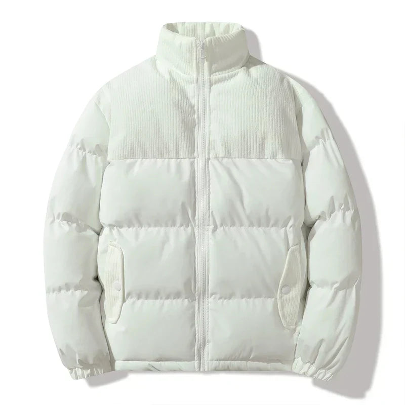 Unisex-Steppjacke mit Korddetails - Aiden