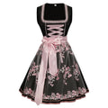 Elegantes Damen Dirndlkleid mit rosa Stickereien - Rosalia