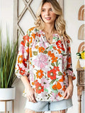 Evyla - Bluse mit Blumen