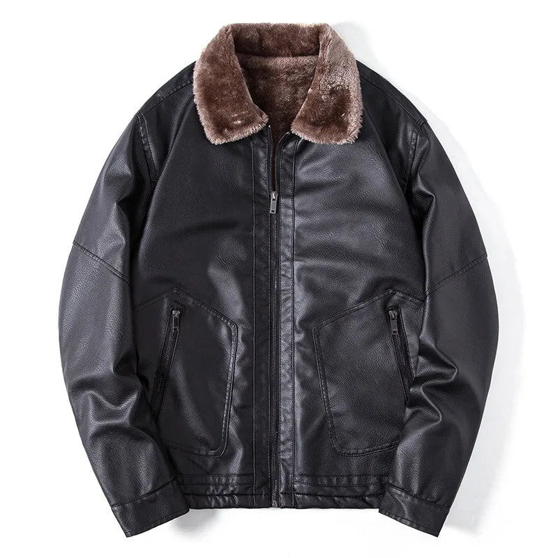 Herrenjacke mit Wollkragen - Romain