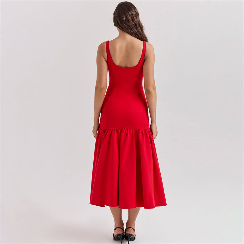 Ariana - Elegantes Kleid mit Falten und schmalem Schnitt