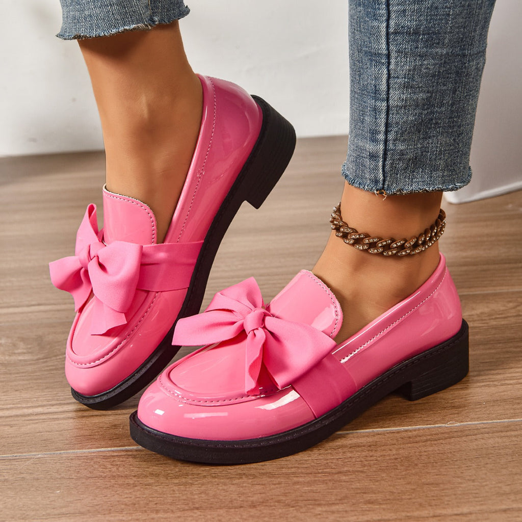 Lässige Damen Slipper mit Schleife vorne - Camila