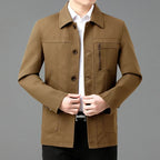Leichte Baumwolljacke mit bedrucktem Innenfutter - Jens