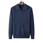 Herren Strickpullover mit halbem Reißverschluss - Lauro