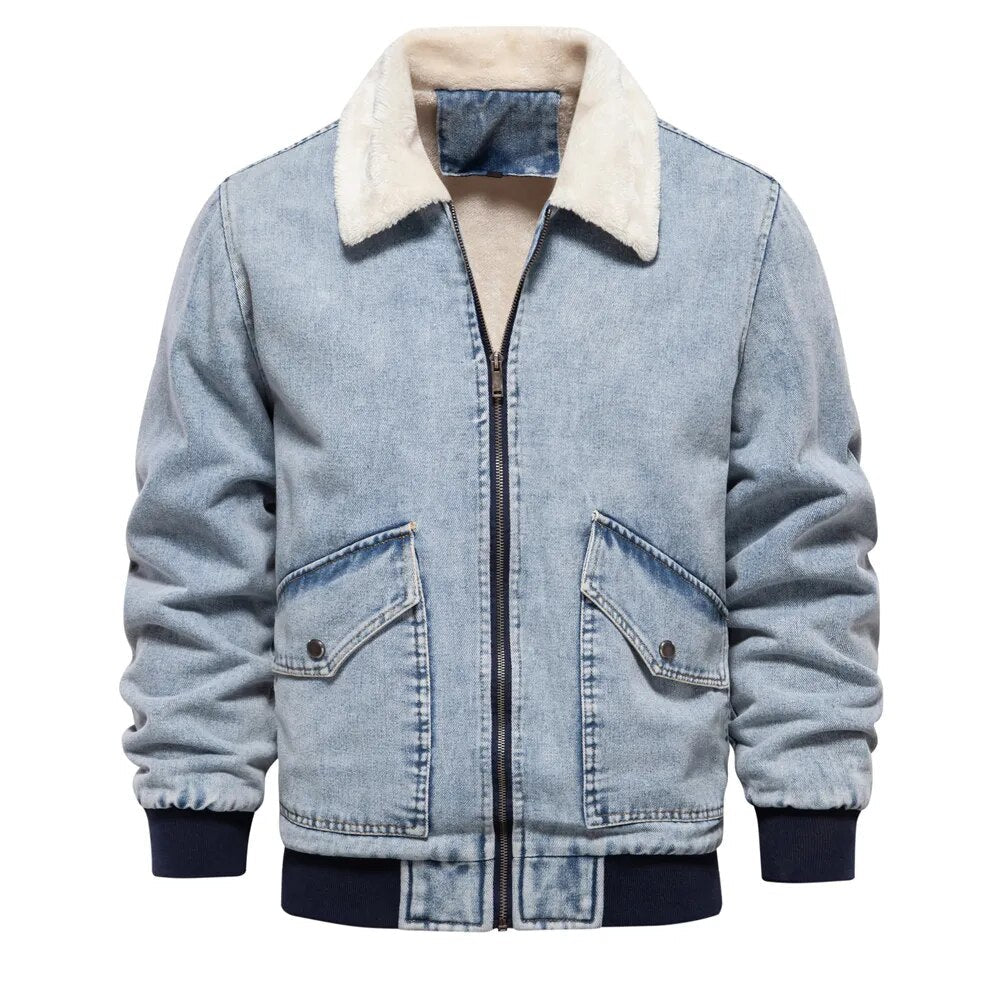 Sherpa Komfort in Denimjacke