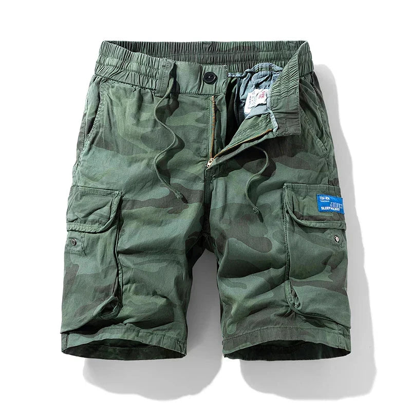 Tarnfarbene Cargo-Shorts mit Seitentaschen für Männer - Malta
