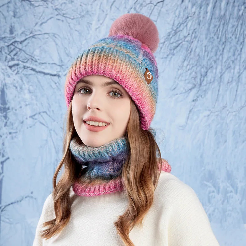 Strickmütze und Kragen für Frauen - Nireka