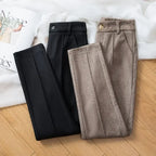 Damen Wollhose mit hoher Taille - Selvia