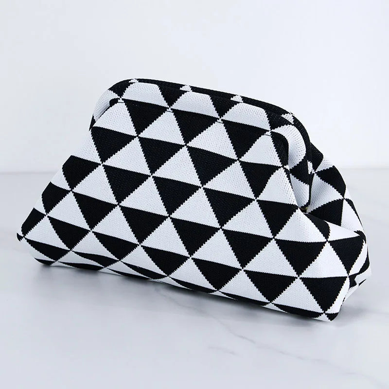 Women's gewebte Tasche Frühling Sommer Stil mit gestreiften Design