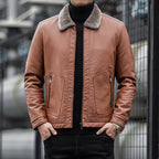 Herrenjacke mit Wollkragen - Romain