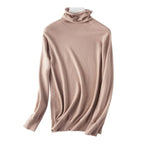 Caro - Bedeckter Schnitt Rollkragenpullover für Frauen