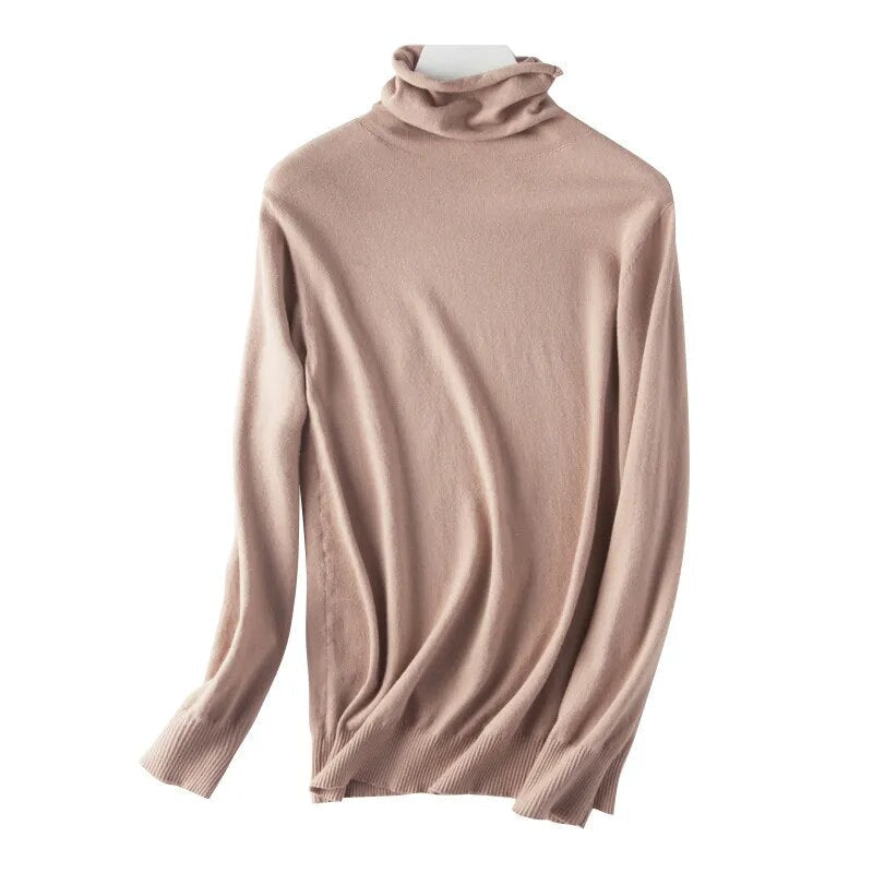 Caro - Bedeckter Schnitt Rollkragenpullover für Frauen