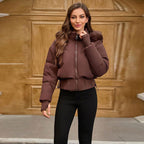 Kurze Damenjacke mit Kapuze - Avenil