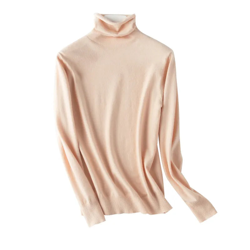 Caro - Bedeckter Schnitt Rollkragenpullover für Frauen
