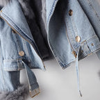 Damen-Jeansjacke mit Paspel - Serene
