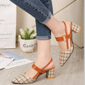 Halbhoher Slingback-Schuh - Regina
