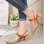 Halbhoher Slingback-Schuh - Regina