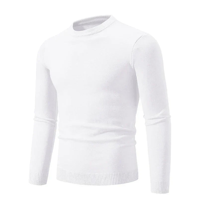 Herrenstrickpullover mit langen Ärmeln und Rundhalsausschnitt - Odrin