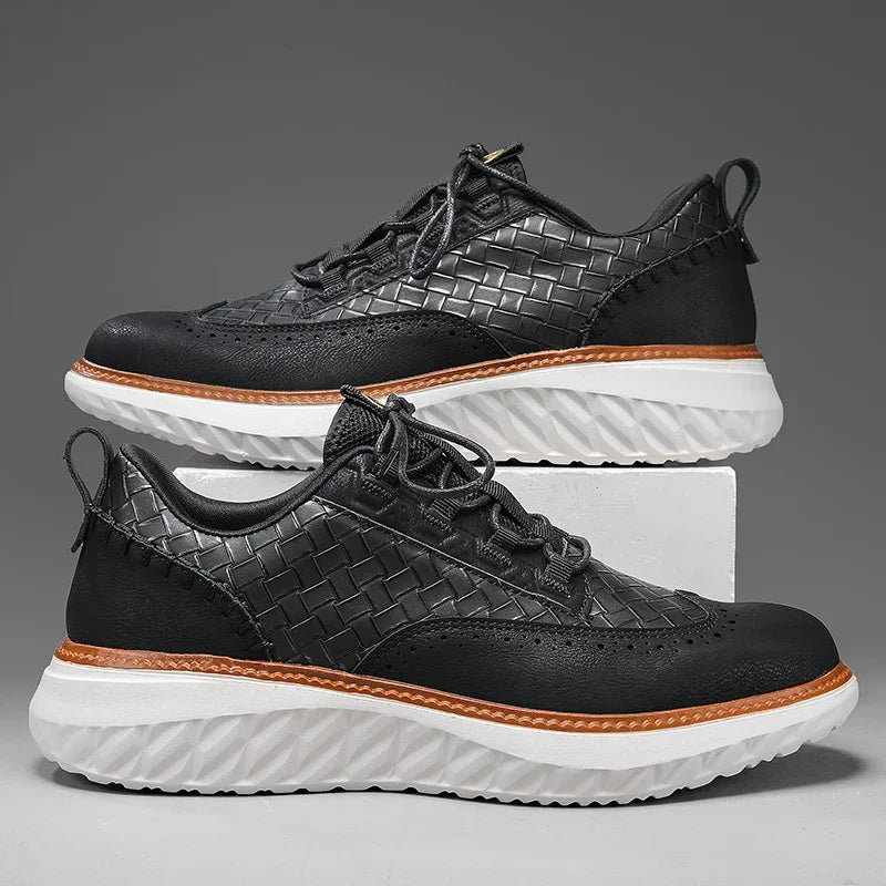 Genähte Lederschuhe - Efialtes