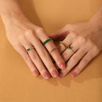 Prestige Baguette Ring 14K Vergoldet
