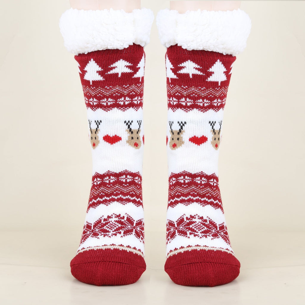 Gemusterte Wintersocken