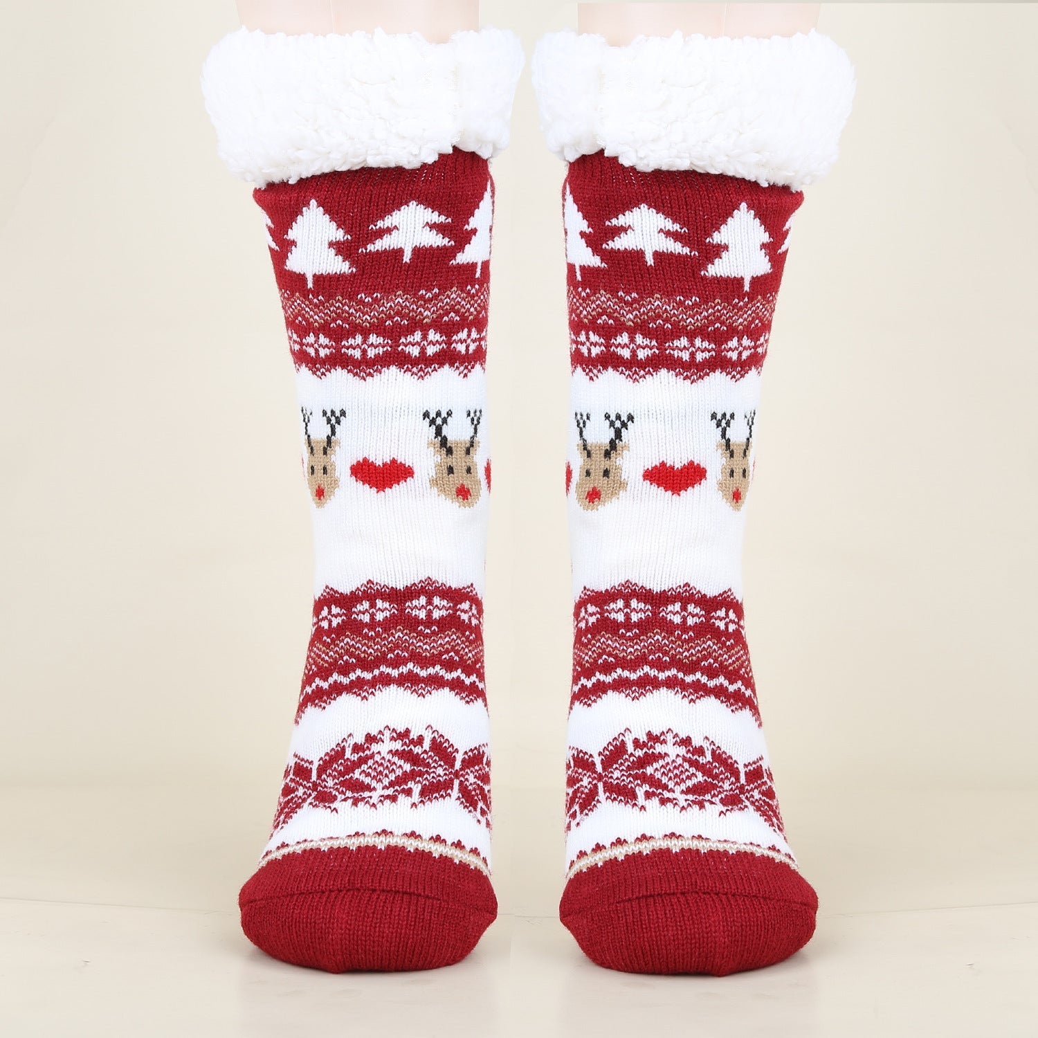 Gemusterte Wintersocken