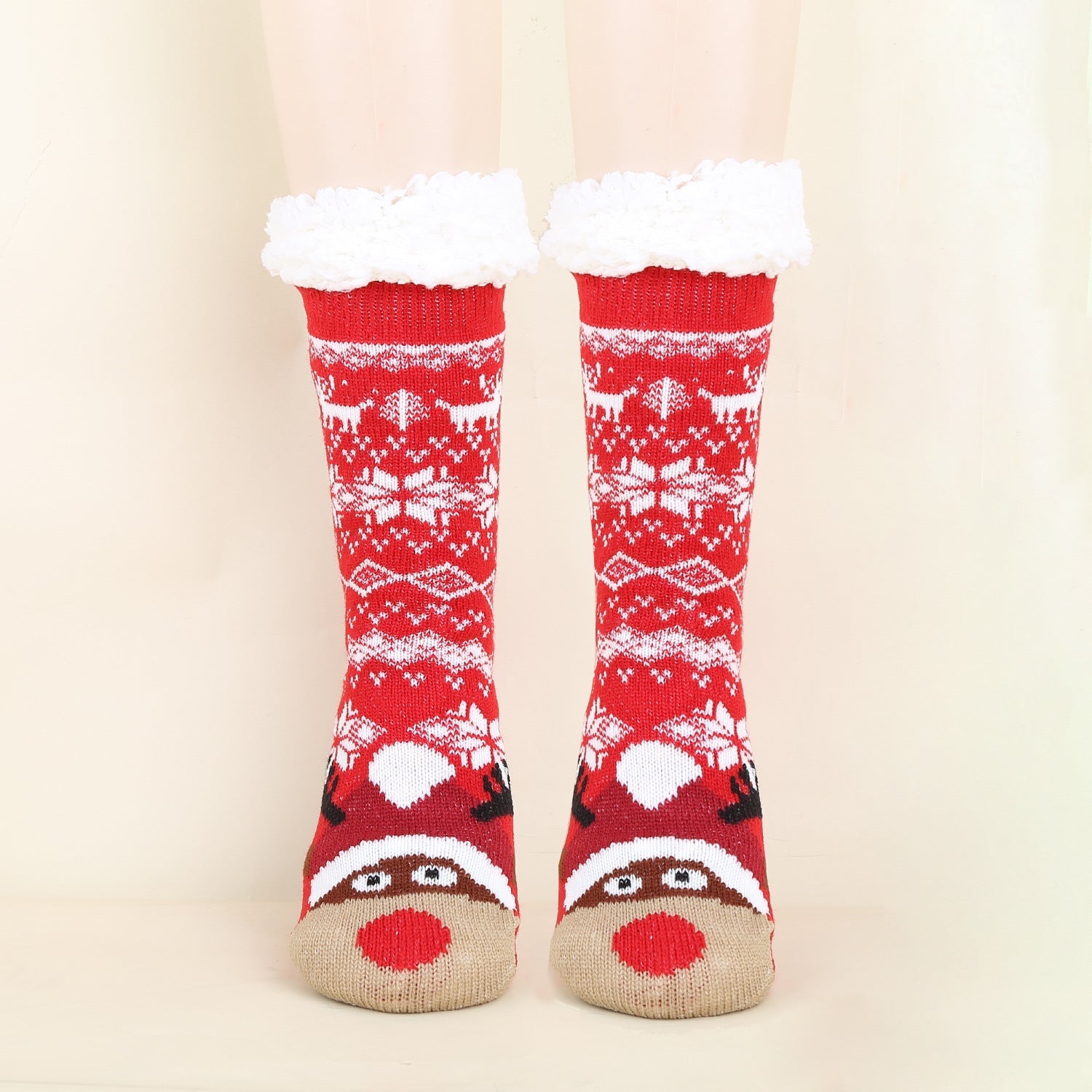 Gemusterte Wintersocken