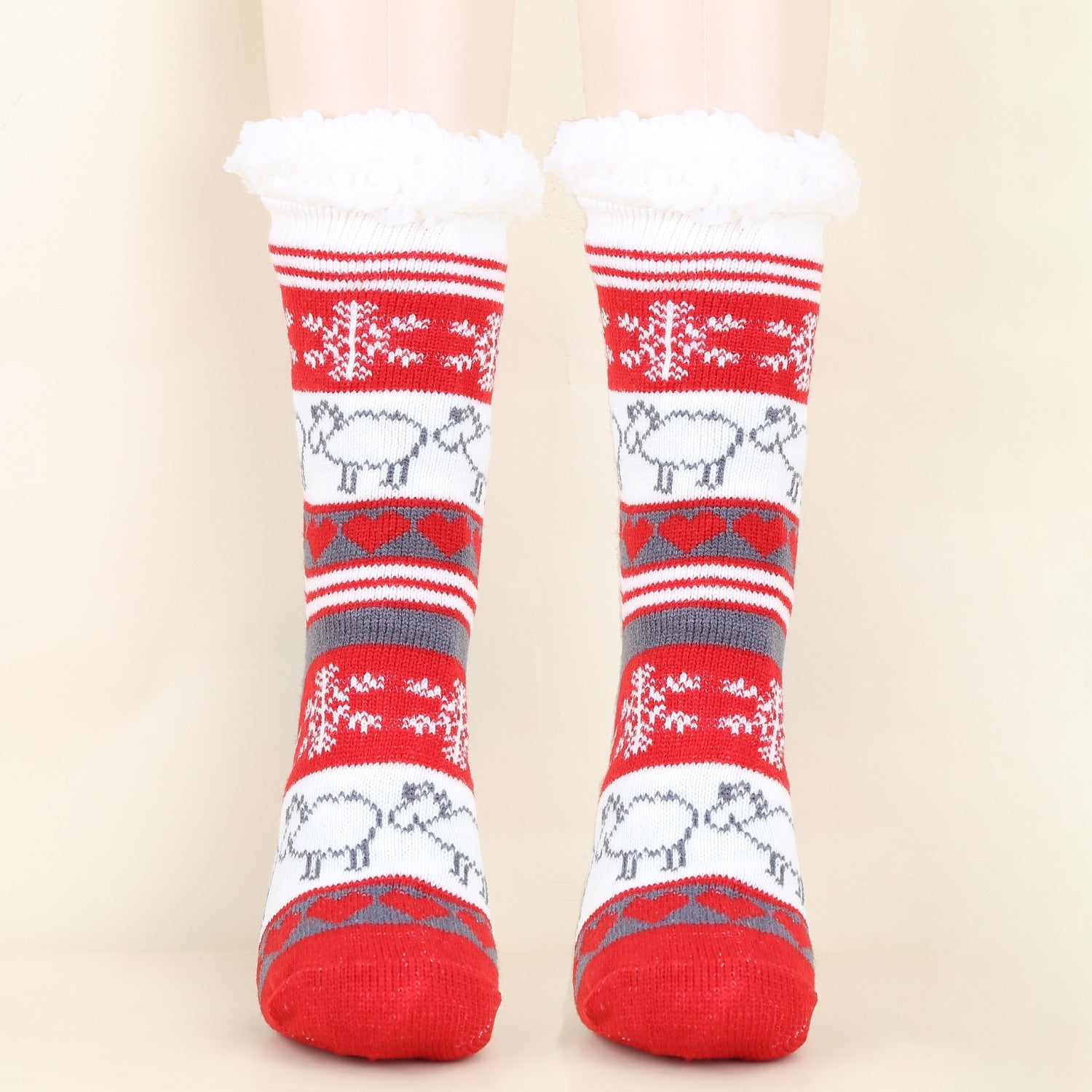 Gemusterte Wintersocken