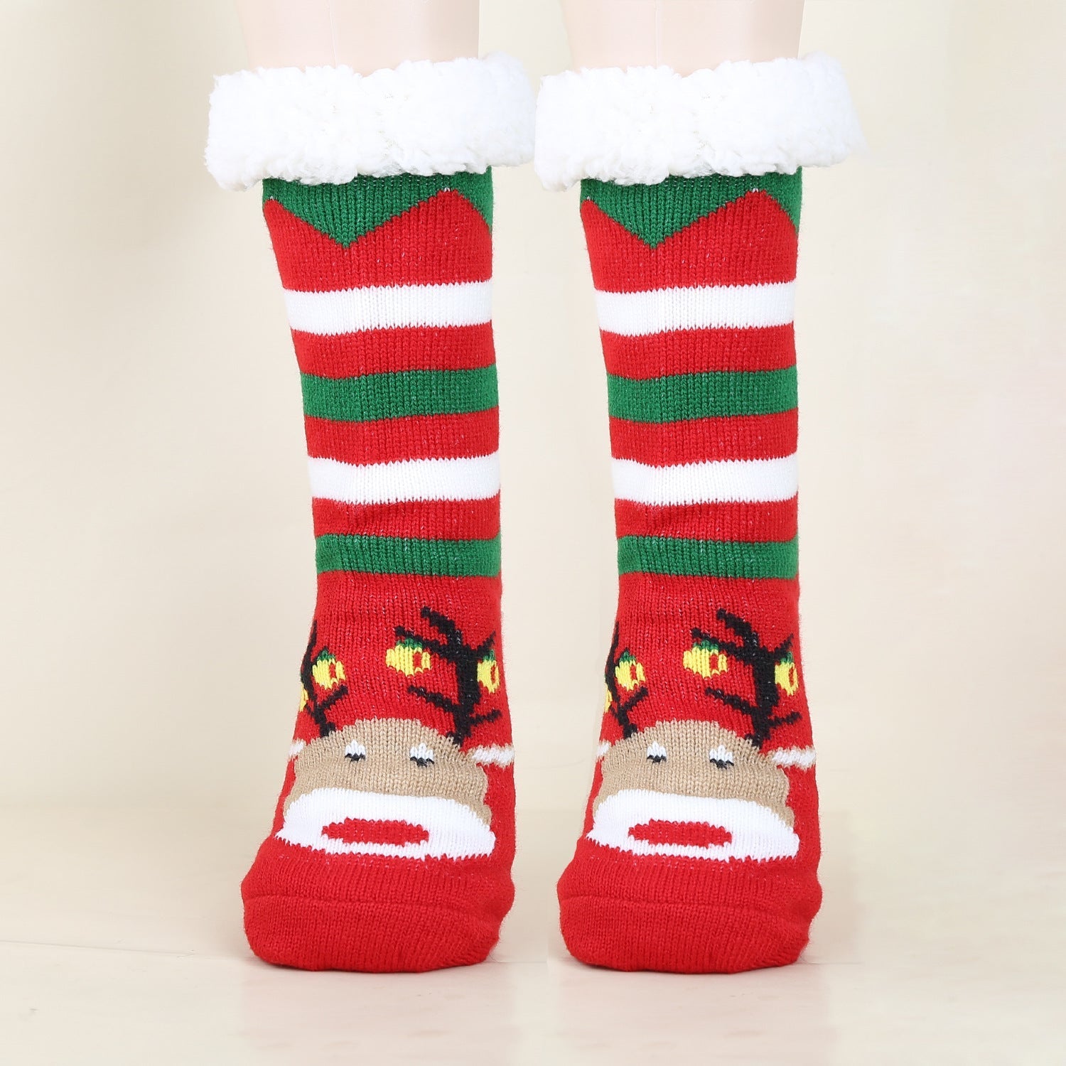 Gemusterte Wintersocken