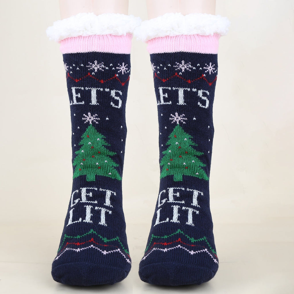 Gemusterte Wintersocken