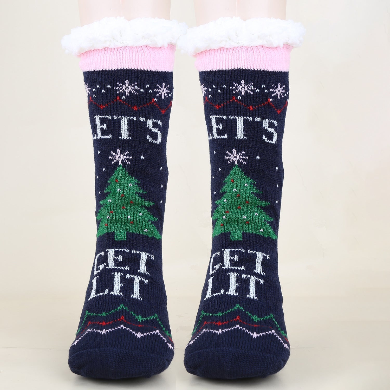 Gemusterte Wintersocken
