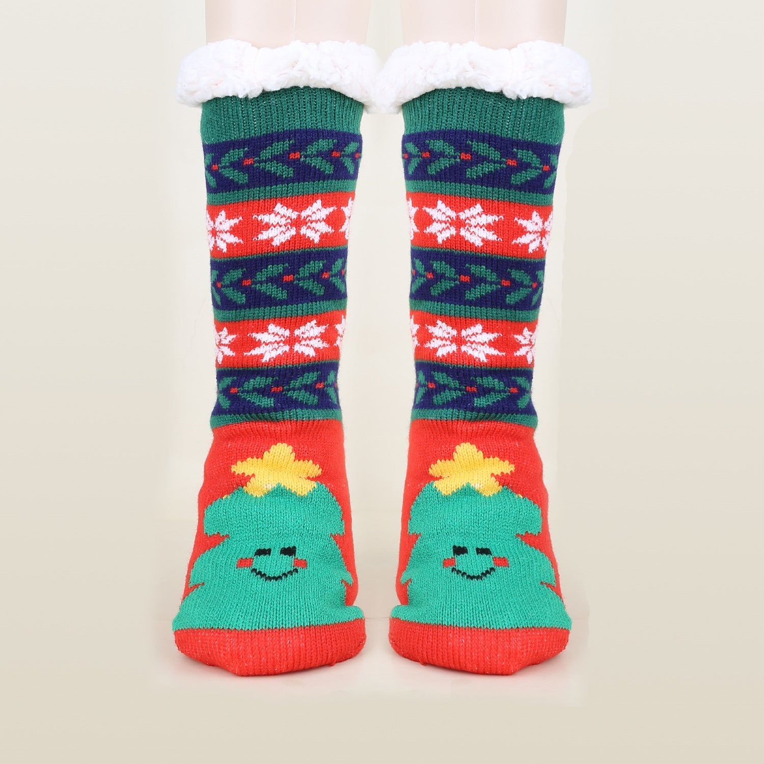 Gemusterte Wintersocken