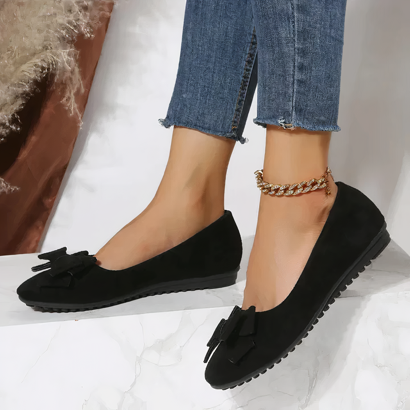 SKYLA - Flache Schuhe mit Schleife