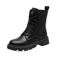 Sora - Schwarze Leder-Winterstiefel