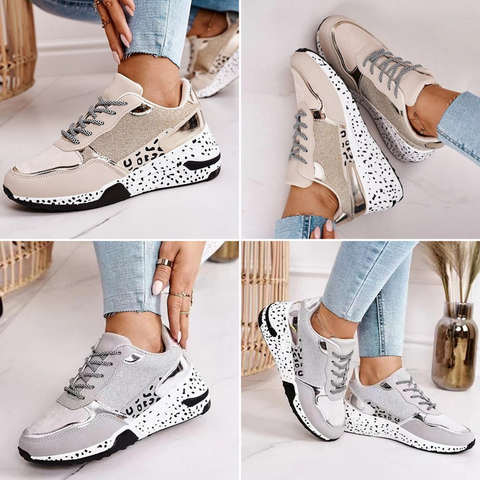 Jana – Stylische Schnürschuhe mit Leopardenmuster für einen trendigen Look