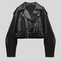 Zeitlose Lederjacke mit vielseitigem Design