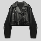 Zeitlose Lederjacke mit vielseitigem Design