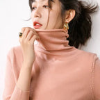 Caro - Bedeckter Schnitt Rollkragenpullover für Frauen