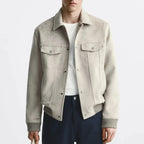 Herrenjacke in Wildlederoptik - Marceau