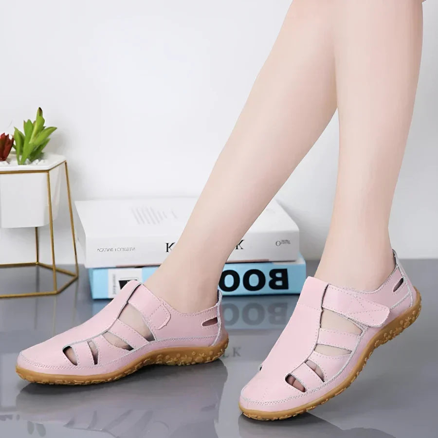 Salas - Vintage-Sandalen aus echtem Leder