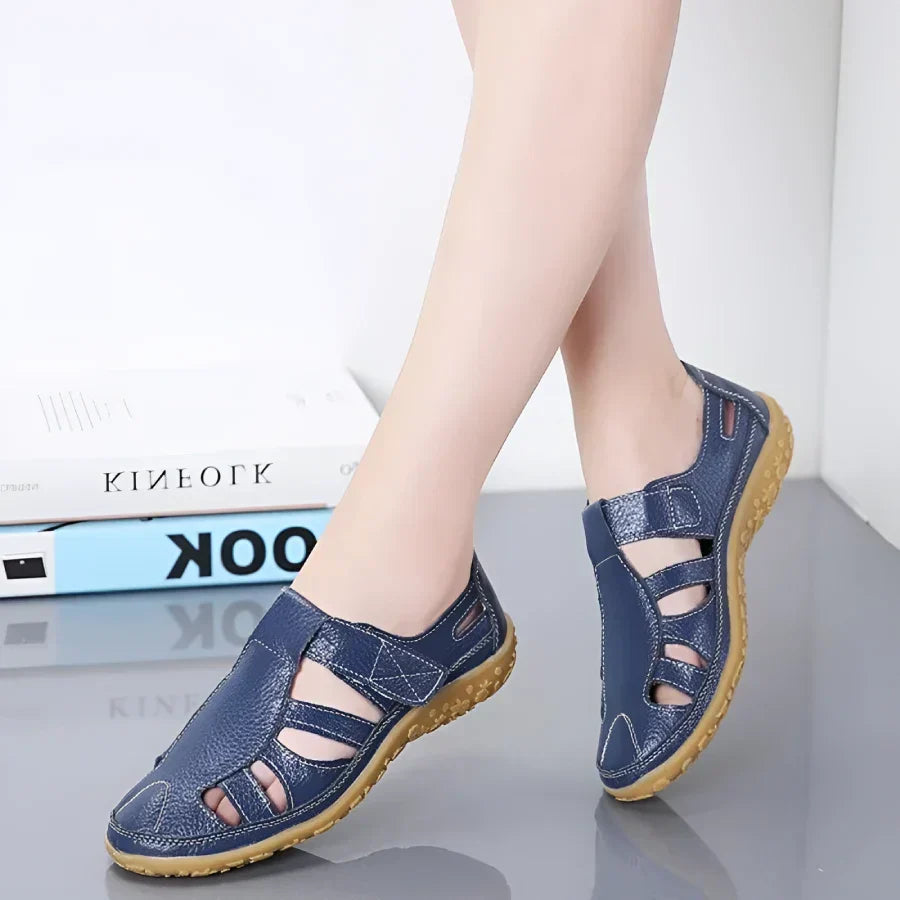 Salas - Vintage-Sandalen aus echtem Leder