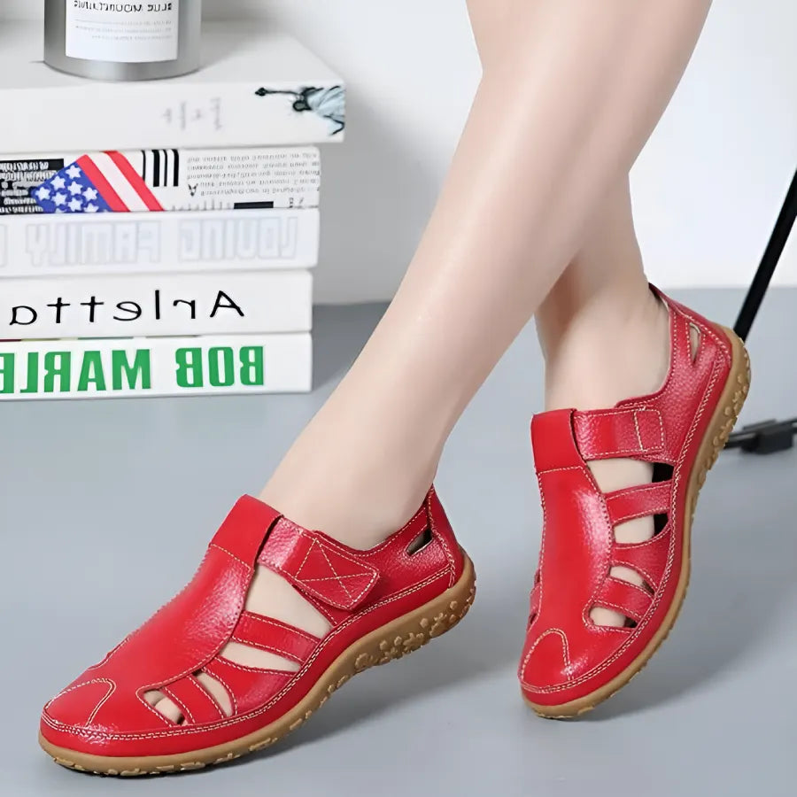 Salas - Vintage-Sandalen aus echtem Leder