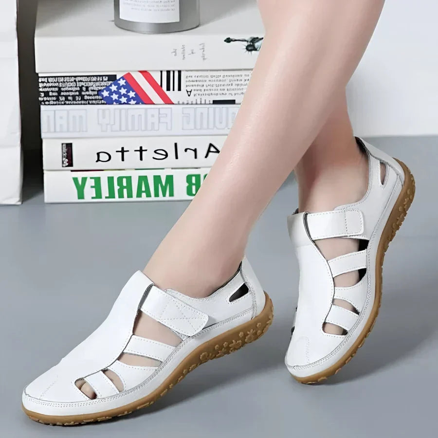 Salas - Vintage-Sandalen aus echtem Leder