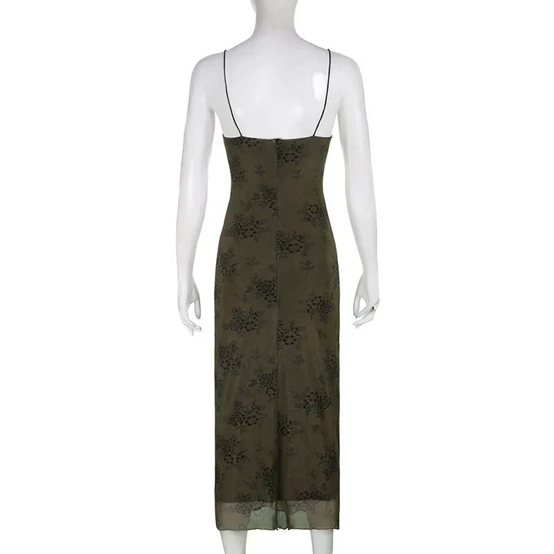 Verona - Vintage-Kleid aus floraler Spitze mit transparentem Overlay