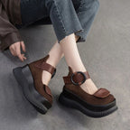 Plateau-Riemen-Schuhe - Rinoa