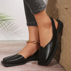 Flaches Slingback mit quadratischer Spitze - Carmen