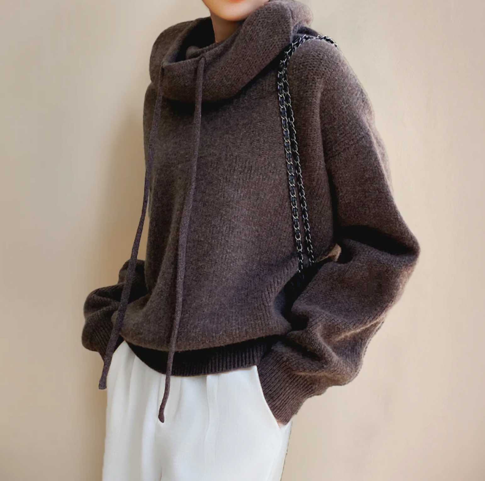 MERINO - WOLL-ROLLKRAGENPULLOVER